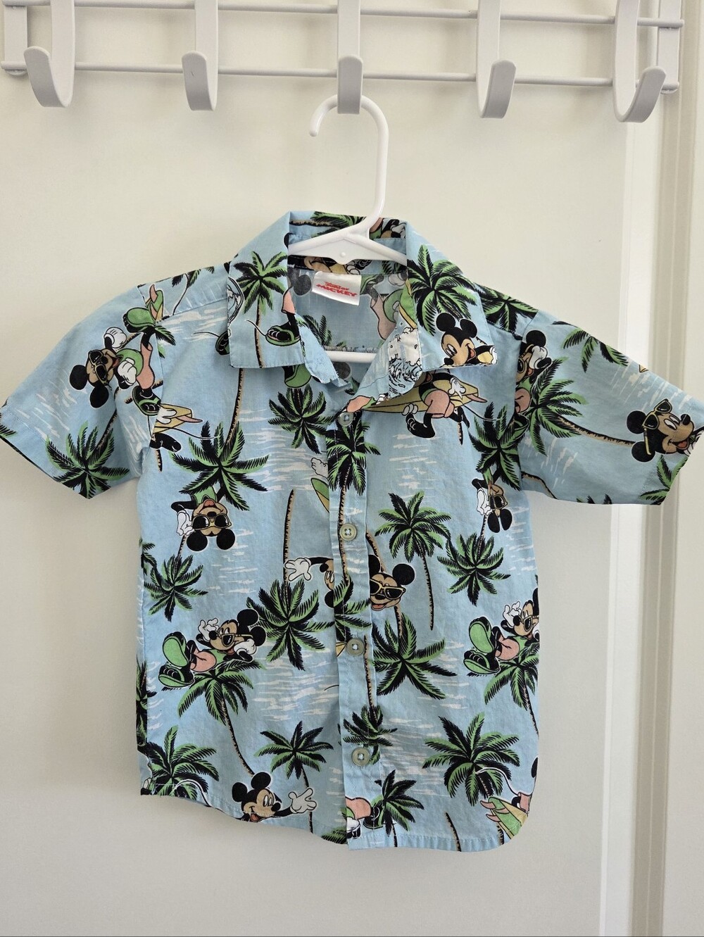 Licensed Disney Mickey Mouse Button-Down Shirt